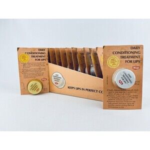 Lot Of 12 Vintage Blistex Daily Conditioning Treatment Lip Balm Tin - 1985 - NOS